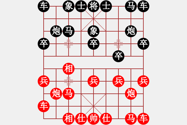 象棋棋譜圖片：港灣[紅] -VS-夢群、夢醒[黑] - 步數(shù)：10 