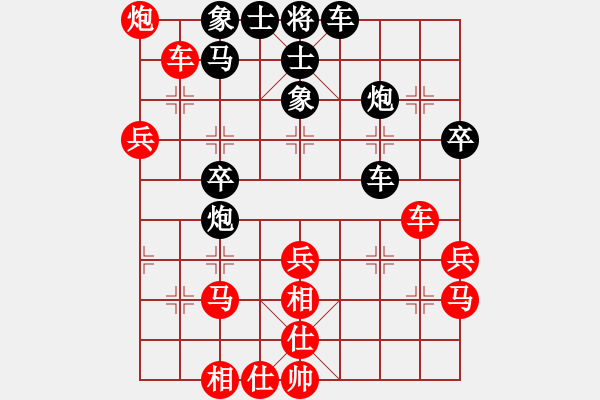 象棋棋譜圖片：象棋蛟龍六(2段)-負(fù)-晨光點(diǎn)點(diǎn)(5段) - 步數(shù)：40 