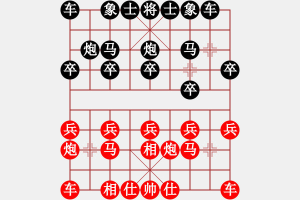 象棋棋譜圖片：第八輪4臺(tái) 王鑫海先和張培俊 - 步數(shù)：10 