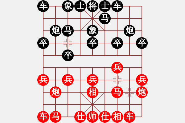 象棋棋譜圖片：大車(chē)輪(9星)-負(fù)-智云開(kāi)局庫(kù)(9星) - 步數(shù)：10 