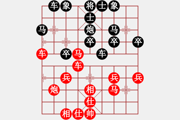 象棋棋譜圖片：duduge(3r)-負(fù)-張雨書(初級(jí)) - 步數(shù)：40 