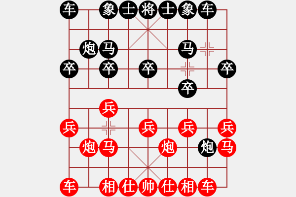 象棋棋譜圖片：王天一百萬(7弦)-負(fù)-烏金中槍劉(6星) - 步數(shù)：10 