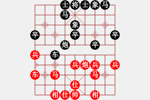 象棋棋譜圖片：棋壇毒龍(4段)-和-老地哥(2段) - 步數：30 