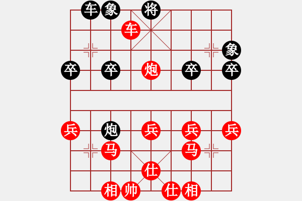 象棋棋譜圖片：千瑛(7段)-勝-豹豹豹豹豹(4段) - 步數(shù)：40 