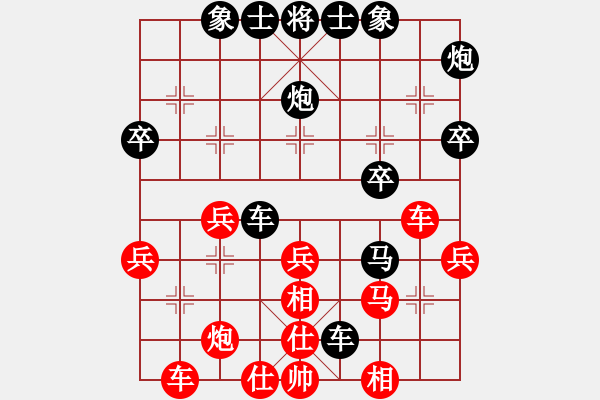 象棋棋譜圖片：潑墨大寫意(5段)-勝-亂叼河馬(2段) - 步數(shù)：40 