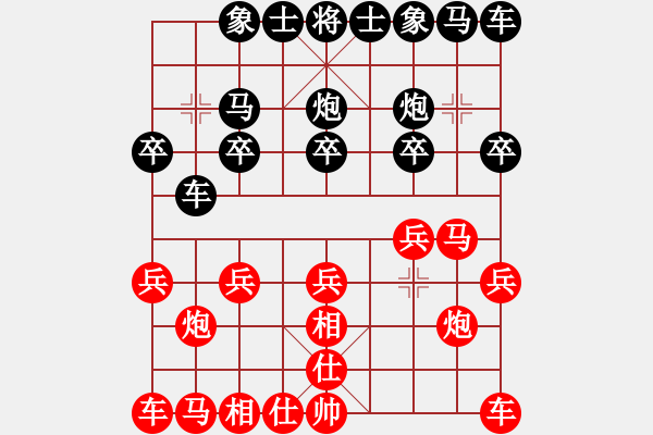 象棋棋譜圖片：20150305 2306 陽光（紅）-華工隊雨藝（黑） - 步數(shù)：10 