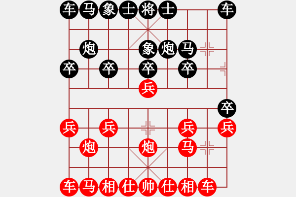 象棋棋譜圖片：飛天象 執(zhí)紅后勝 88471大師 20221031 - 步數(shù)：10 