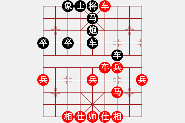 象棋棋譜圖片：手工畫[3332754821] -VS- 真心英雄[452711441] - 步數(shù)：39 