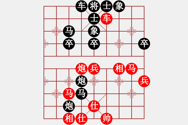 象棋棋譜圖片：出棋自勝(1段)-負(fù)-戰(zhàn)車十號(hào)(1段)中炮過(guò)河車互進(jìn)七兵對(duì)屏風(fēng)馬右炮過(guò)河 - 步數(shù)：60 