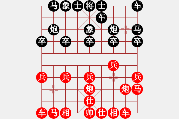 象棋棋譜圖片：狗尾巴花(9星)-勝-qsdds(6星) - 步數(shù)：10 