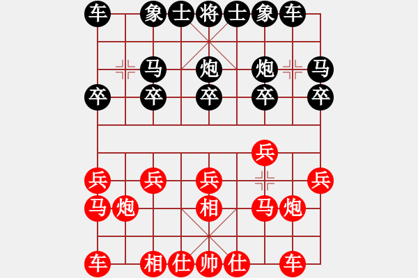 象棋棋谱图片：来宾 韦海明 和 南宁 陆安京 - 步数：10 