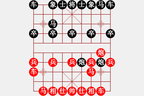 象棋棋譜圖片：敢死炮布局14 - 步數(shù)：10 