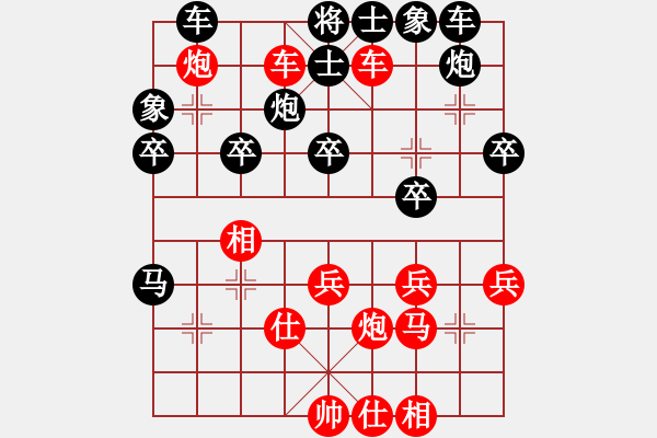 象棋棋譜圖片：開局起錯(cuò)另側(cè)士，導(dǎo)致不好出車，還防守麻煩 - 步數(shù)：50 