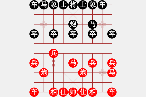 象棋棋譜圖片：君[240747580] -VS- 阿虎[842872520]1 - 步數(shù)：10 