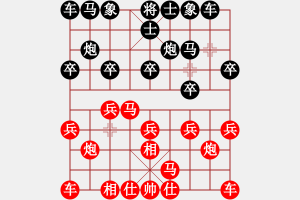 象棋棋譜圖片：3383局 A10-飛相局-旋風(fēng)九專雙核 紅先和 小蟲引擎25層 - 步數(shù)：10 