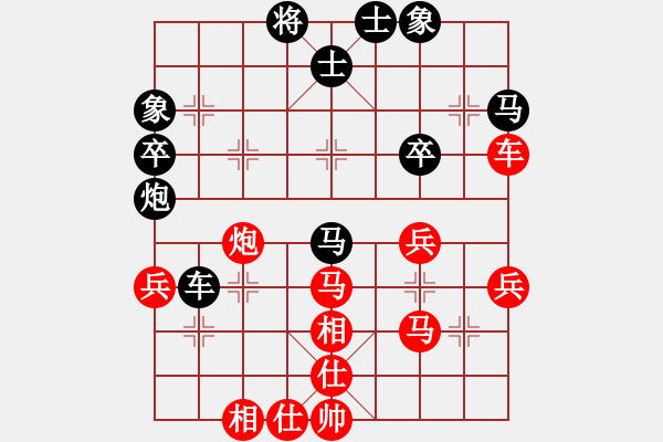 象棋棋譜圖片：隔岸觀火(3段)-勝-無(wú)所謂輸贏(2段) - 步數(shù)：50 