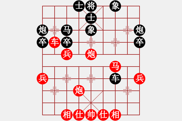 象棋棋譜圖片：阿瓜(9級)-勝-不難注冊(9級) - 步數(shù)：40 