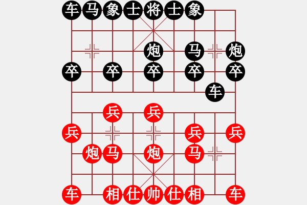 象棋棋谱图片：安徽赵寅VS晋中周军 - 步数：10 