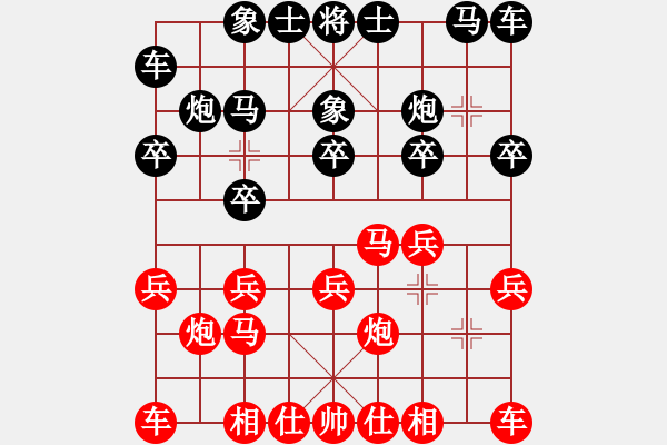 象棋棋譜圖片：saji(3段)-勝-風和日麗(3段) - 步數(shù)：10 