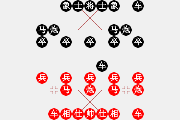 象棋棋譜圖片：兵五退一(8段)-和-冰之雪(9段) - 步數(shù)：10 