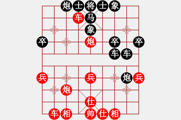 象棋棋譜圖片：天使情人(9段)-勝-青島棄馬局(8段)中炮進三兵對左炮封車轉(zhuǎn)列炮 紅兩頭蛇 - 步數(shù)：40 