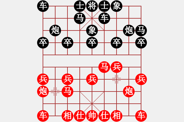 象棋棋譜圖片：kev wa[紅] -VS- aaabspps[黑] - 步數(shù)：10 