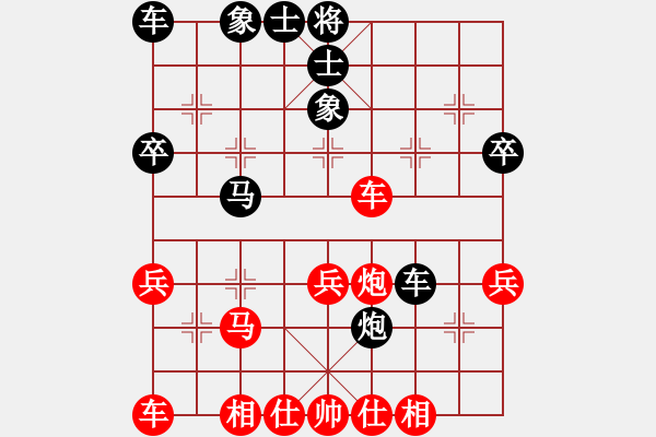 象棋棋譜圖片：滴水穿石佛[423375394] -VS- 東山少爺[1773712601] - 步數(shù)：40 