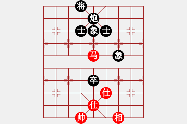 象棋棋譜圖片：906局 B00- 中炮局-BugChess Plus 19-07-08 x64(專業(yè)) (先和) - 步數(shù)：130 