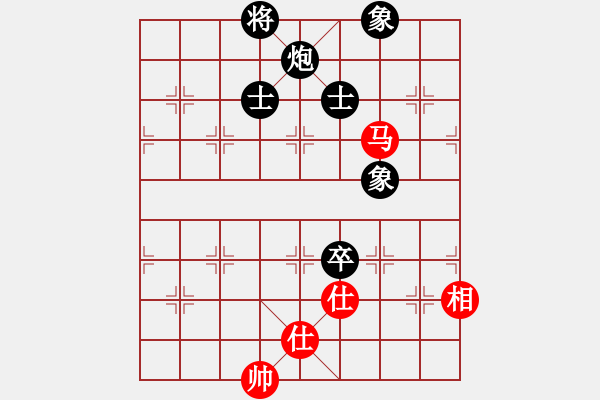 象棋棋譜圖片：906局 B00- 中炮局-BugChess Plus 19-07-08 x64(專業(yè)) (先和) - 步數(shù)：170 