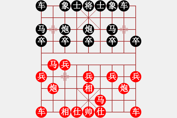 象棋棋譜圖片：張學(xué)潮 先和 萬(wàn)科 - 步數(shù)：10 