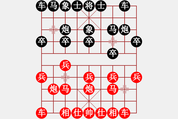 象棋棋譜圖片：bbboy002[紅] -VS- 熊仔乖乖[黑] - 步數(shù)：10 