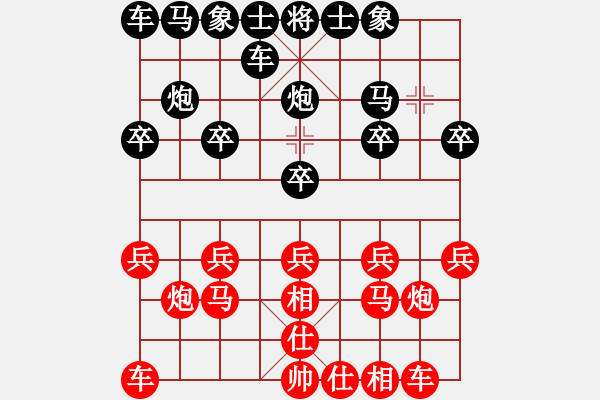 象棋棋譜圖片：阿敏[1776491408] -VS- 兩頭蛇[406039482] - 步數(shù)：10 