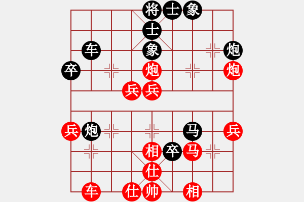 象棋棋譜圖片：分紅比例符合技術(shù)開 和 大伙兒 - 步數(shù)：40 