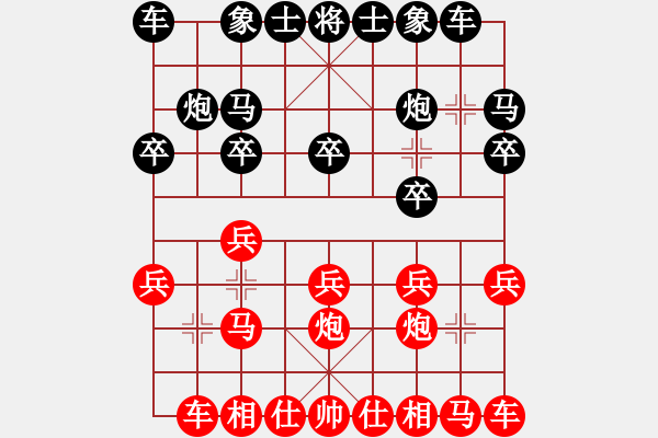 象棋棋譜圖片：對兵局黑7路炮（旋風(fēng)V7.0拆棋)紅勝 - 步數(shù)：10 