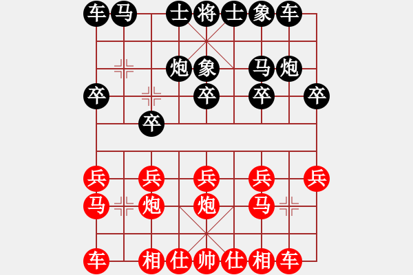 象棋棋譜圖片：chen_anxin[紅] -VS- yj777[黑] - 步數(shù)：10 