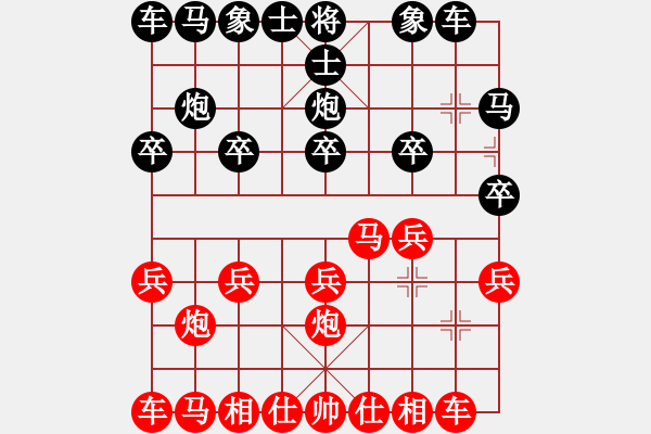 象棋棋譜圖片：隱形蝙蝠(2段)-勝-僚云艘(4段) - 步數(shù)：10 