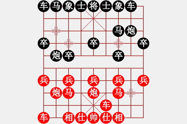 象棋棋譜圖片：橫才俊儒[292832991] -VS- 藍(lán)色天空[158582233] - 步數(shù)：10 