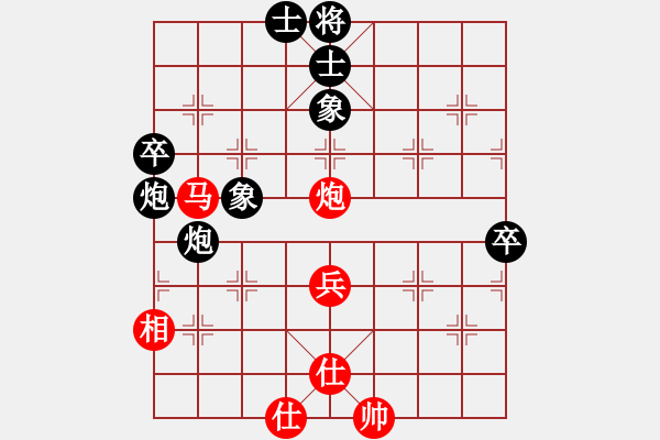 象棋棋譜圖片：主力隊員(5段)-和-鐵道游擊包(5段) - 步數(shù)：100 