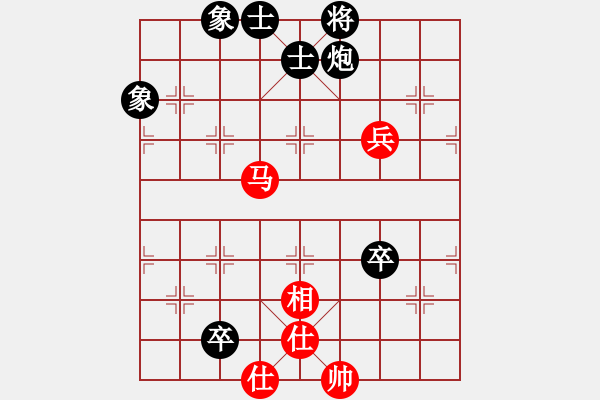 象棋棋譜圖片：主力隊員(5段)-和-鐵道游擊包(5段) - 步數(shù)：140 