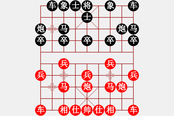 象棋棋譜圖片：《學(xué)習(xí)大師后手》邊炮士角炮單提馬破中炮正馬兩頭蛇 - 步數(shù)：10 