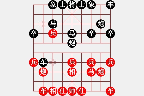 象棋棋譜圖片：烏克蘭 維特．舍夫齊可 負(fù) 緬甸 楊春勉 - 步數(shù)：20 