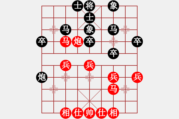 象棋棋譜圖片：華山論劍2011-4-22 zcassidyz(無極)-和-弈林天驕(天罡) - 步數(shù)：30 