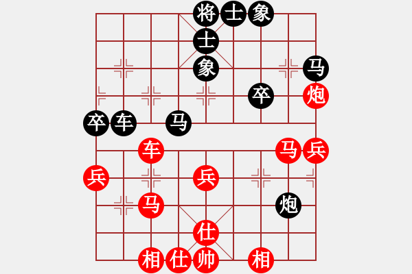 象棋棋譜圖片：2022.3.6.2中級(jí)場先勝仙人指路對(duì)左中炮 - 步數(shù)：40 