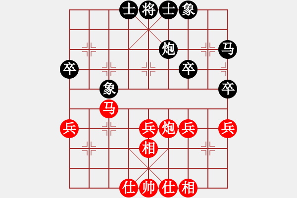 象棋棋譜圖片：2012城陽(yáng)杯團(tuán)體賽第三輪濟(jì)南謝巋先勝牟平棋協(xié)本人 - 步數(shù)：40 