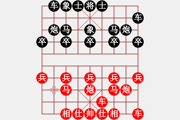 象棋棋譜圖片：橫才俊儒[紅] -VS- 江湖散人[黑] - 步數(shù)：10 