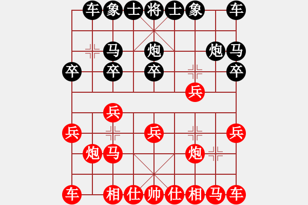 象棋棋谱图片：江西杀手(3段)-负-牛人不败(2段) - 步数：10 
