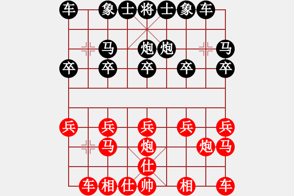 象棋棋譜圖片：一葉zhi秋[紅] -VS- 木 子[黑] - 步數(shù)：10 