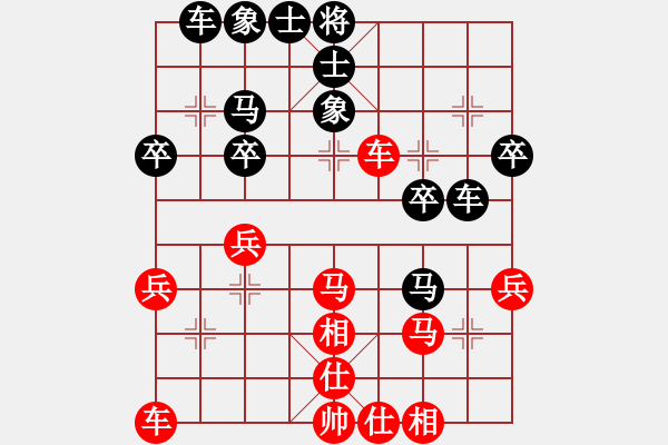 象棋棋譜圖片：眏眏眏(9段)-勝-小羅納耳朵(5段) - 步數(shù)：30 