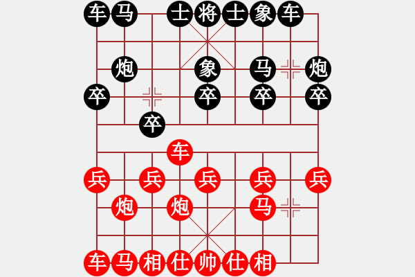 象棋棋譜圖片：大兵[紅] -VS -負(fù)分太后 魚[黑] （1） - 步數(shù)：10 