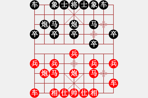 象棋棋譜圖片：。！[984379200] -VS- 嘴角揚揚[50129759] - 步數(shù)：10 